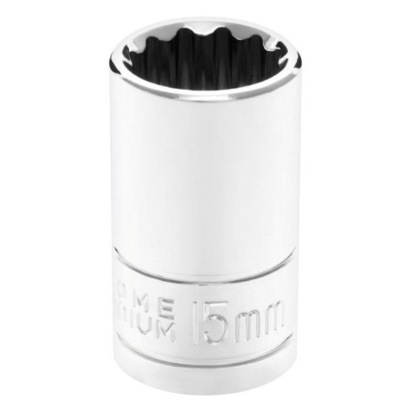 Performance Tool 1/2 In Dr. 12 Pt Socket 15Mm Socket 12Pt 15M, W32815 W32815